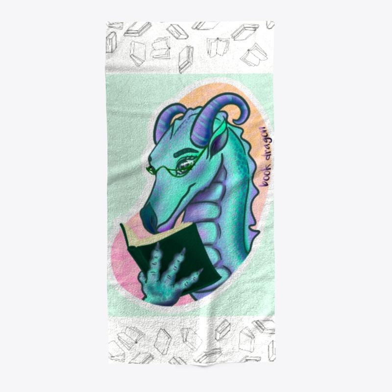 Book Dragon Beach Towel - Color